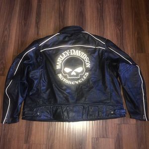 harley skull leather jacket